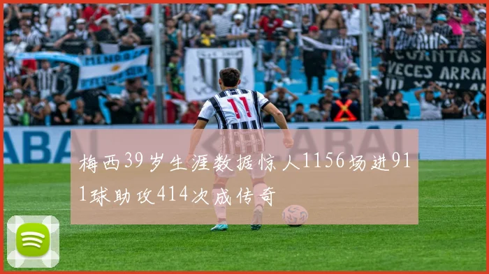 梅西39岁生涯数据惊人1156场进911球助攻414次成传奇